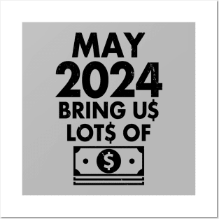 Funny New Year 2024 I Want Money Wish Meme Posters and Art